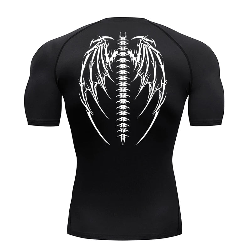 skeletonwings-compression-shirt